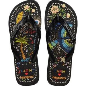 Havaianas x Farm Rio 🌴 Flip Flop NWT Size 7/8